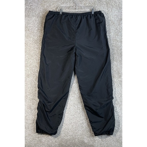 Ski Alpine Pants Men's Size Medium Black Windpants Sweatpants Insulated Pockets - Picture 2 of 7